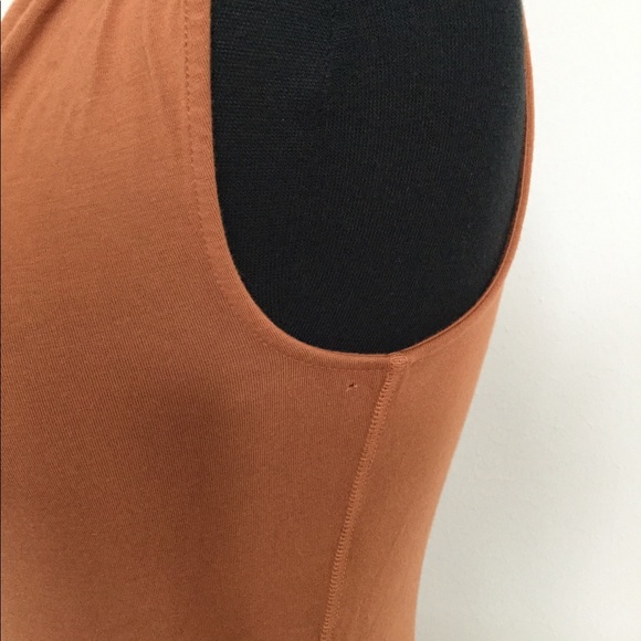 SOLD 💕 Free People Orange Sleeveless Fitted Turtleneck - Picture 8 of 10
